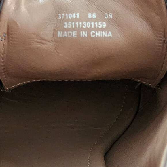 Ecco Oxford Lace Up Heels Blue Gray Boots Womens Size 8-8.5 Vintage Whimsigoth - Picture 10 of 10